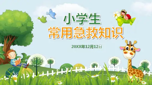 小学生常用急救知识ppt