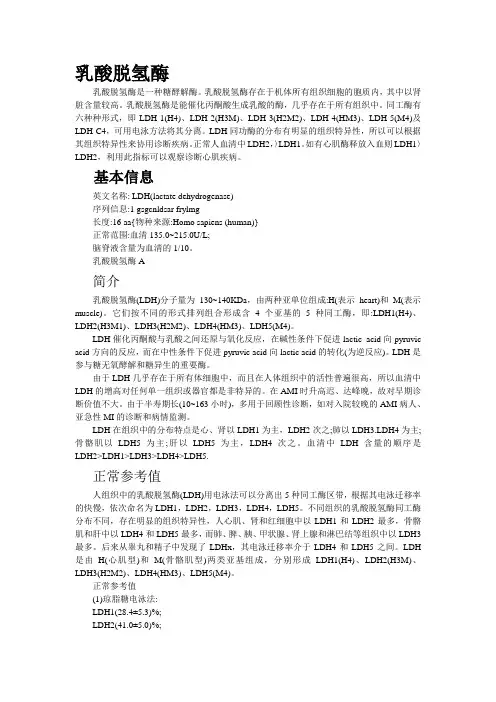 乳酸脱氢酶