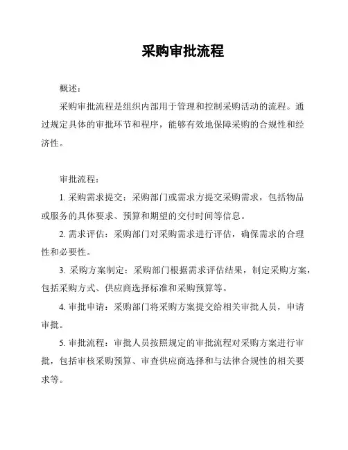 采购审批流程