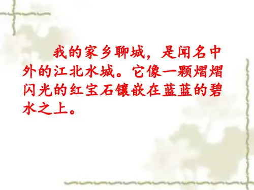 我的家乡聊城