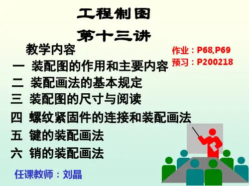 装配图的作用和主要内容