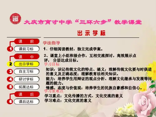 人教版高二政治必修三课件：4.1《传统文化的继承》 (共14张PPT)