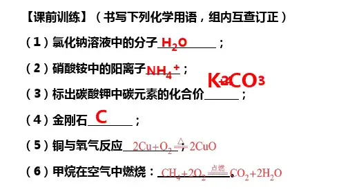 第五单元+化学反应的定量关系复习课件-2024-2025学年九年级化学人教版上册+