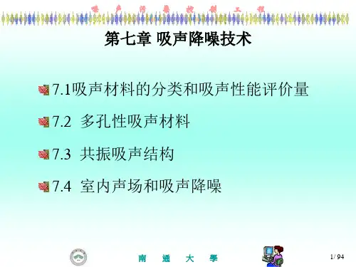 第七章 吸声降噪技术