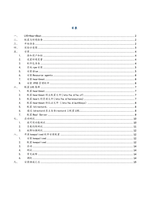 LVS+keepalive配置详解