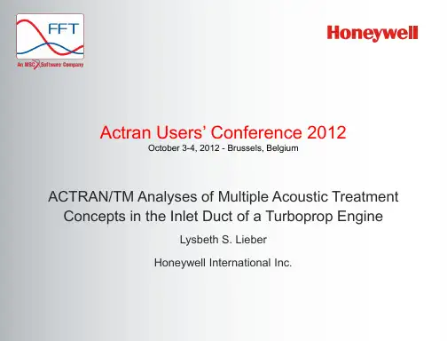 Actran-2012用户大会_Honeywell-航空发动机短舱噪声案例