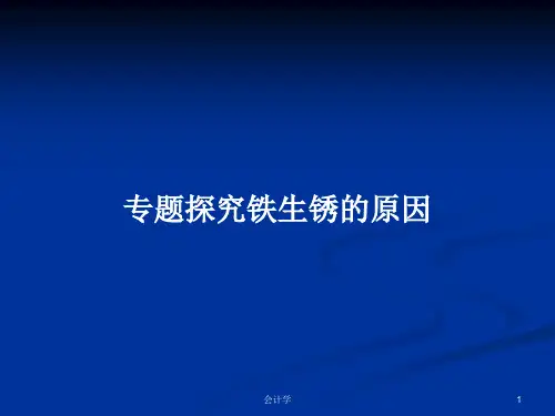 专题探究铁生锈的原因PPT学习教案