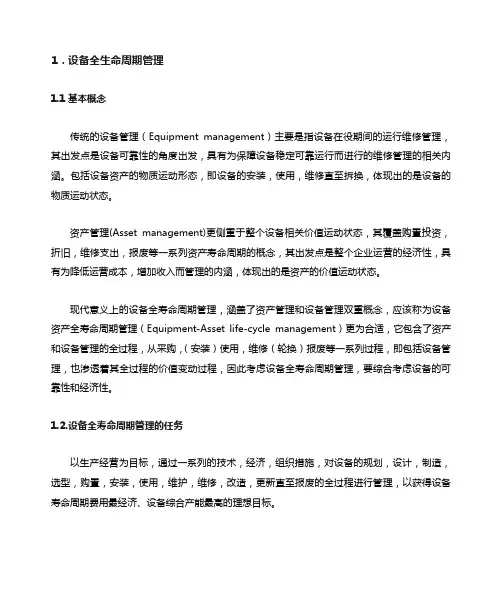 设备全生命周期管理