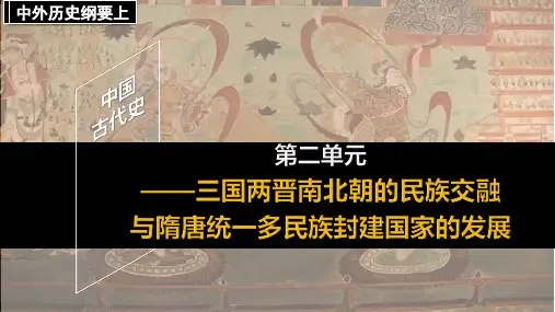 第8课 三国至隋唐的文化(中外历史纲要上)