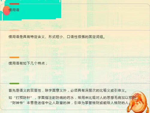 现代汉语惯用语