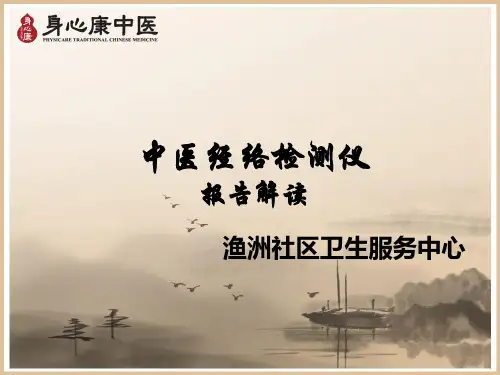 身心康中医经络检测仪—报告解读