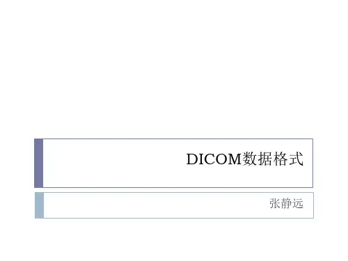 Dicom数据格式资料