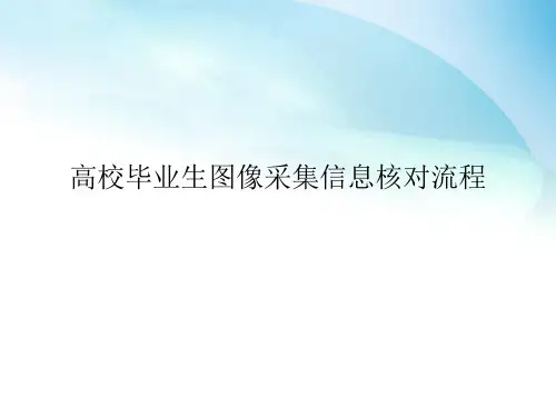 高校毕业生学信网图像采集信息核对流程