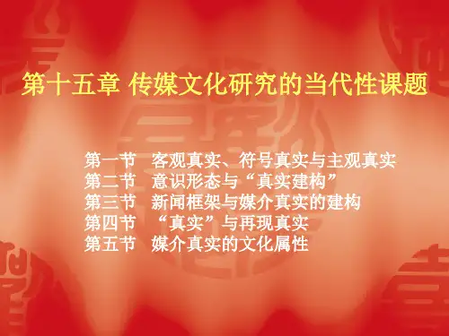 第十五章 传媒文化研究的当代性课题