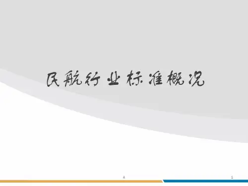 民航行业标准概况