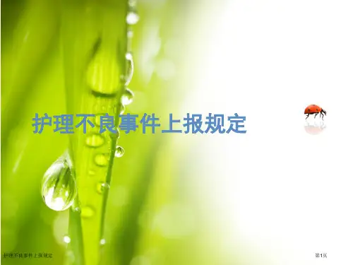 护理不良事件上报规定