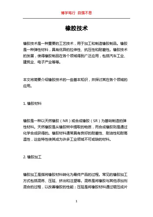 橡胶技术_精品文档