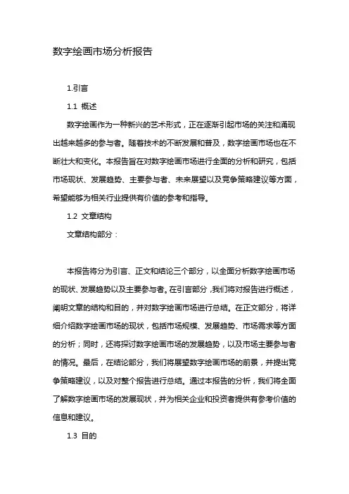 数字绘画市场分析报告