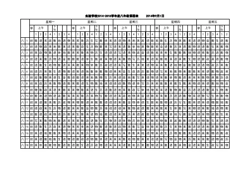 14-15课表