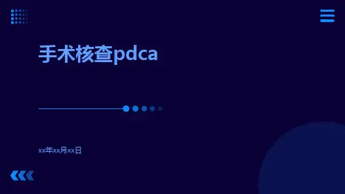 (医学课件)手术核查PDCA