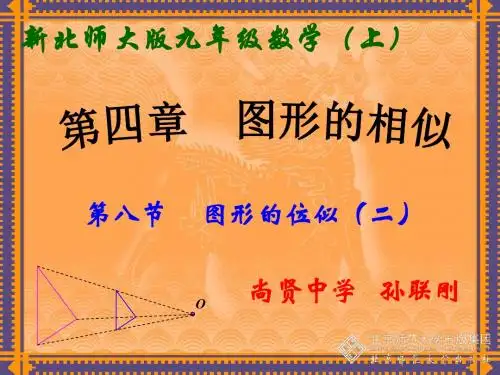 4.8  图形的位似(二)