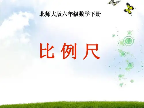 北师大版数学第十二册《比例尺1》