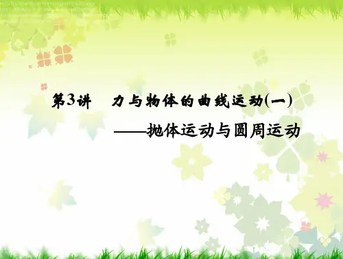 2019创新设计高考物理浙江专用二轮专题复习：专题一 力与运动课件  专题一 第3讲