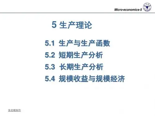 生产理论浙大微观经济学讲义(PPT41张)