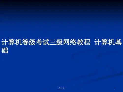 计算机等级考试三级网络教程  计算机基础PPT学习教案