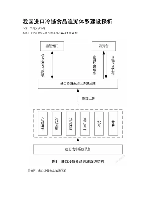 我国进口冷链食品追溯体系建设探析