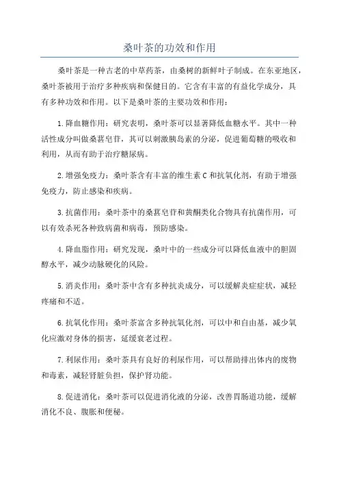 桑叶茶的功效和作用