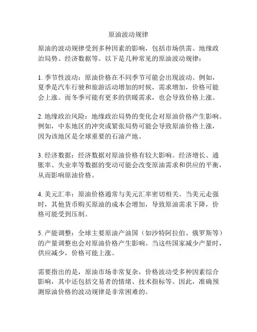 原油波动规律