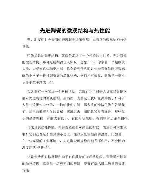 先进陶瓷的微观结构与热性能