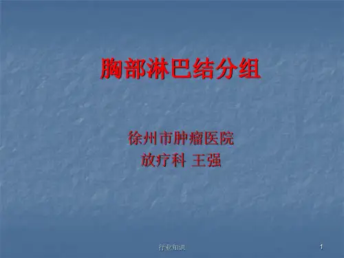 肺部淋巴结分组[荟萃知识]