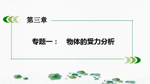 新版人教版必修一物体受力分析 (共20张PPT)学习PPT