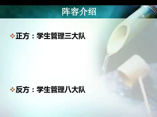 辩论赛PPT模板