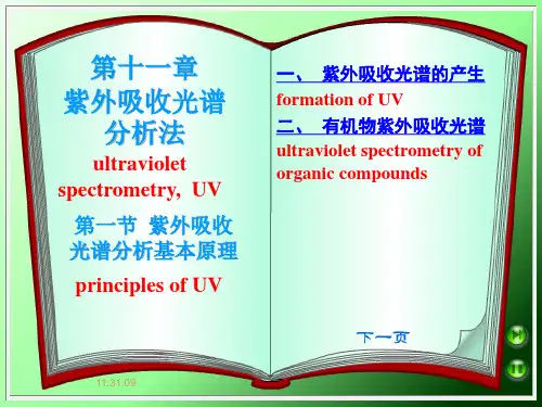 [药学]仪器分析UV_IR