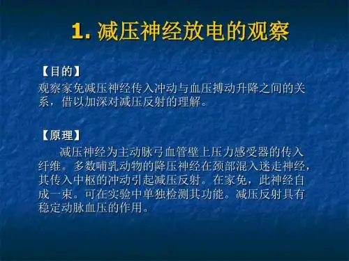 14减压神经放电