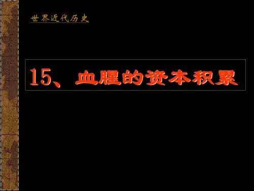血腥的资本积累