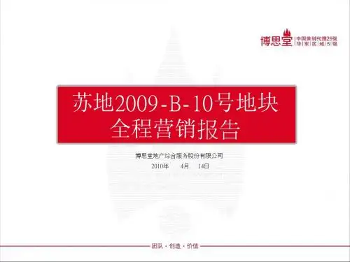 苏地2009-B-10号地块全程营销报告100414
