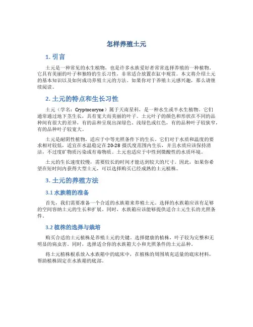 怎样养殖土元