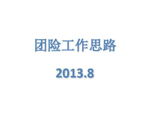 团险工作思路 ppt课件