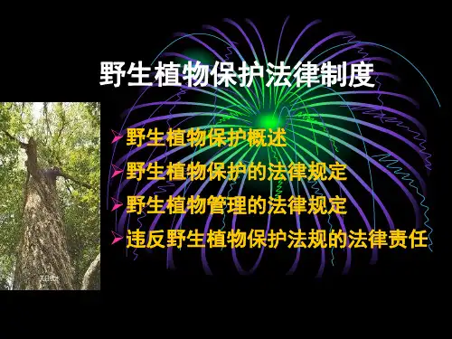 野生植物保护条例