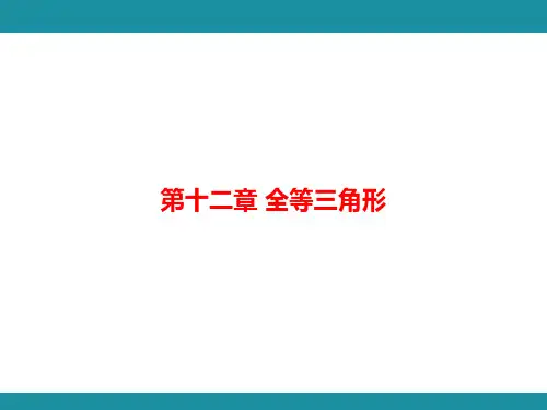 第十二章 全等三角形 思维图解+综合实践(课件)人教版数学八年级上册