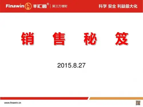理财产品销售完结版(PPT 52张)