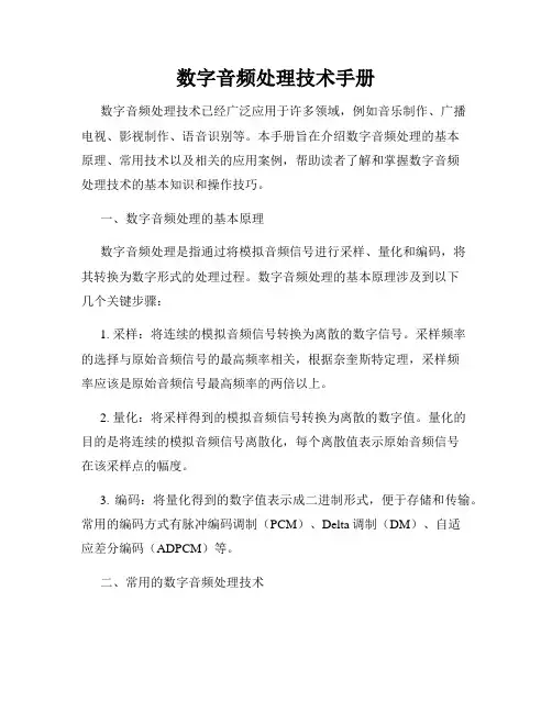 数字音频处理技术手册