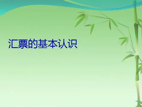 -汇票的基本认识(共25张PPT)