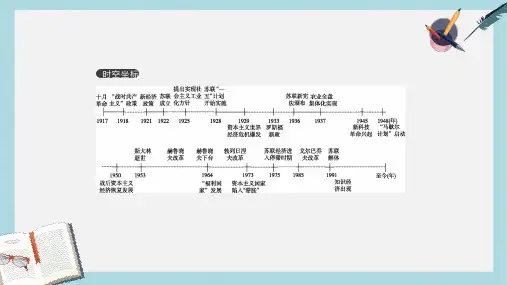 2019年高考历史一轮复习第10单元世界各国经济体制的创新与调整课件新人教版
