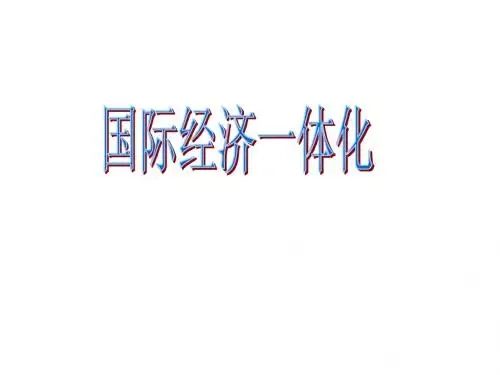 国际经济一体化