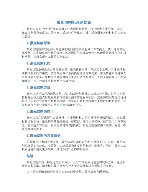 激光切割机理论知识